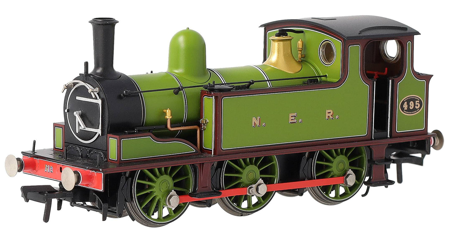 31-065 NER E (J71) 495 NER Lined Green & Maroon Steam Tank Locomotive