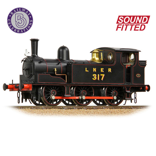 NER E (J71) 317 LNER Lined Black Steam Tank Locomotive - DCC Sound