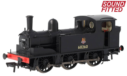 31-069SF NER E (J71) 68260 BR Black (Early Emblem) Steam Tank Locomotive - DCC Sound