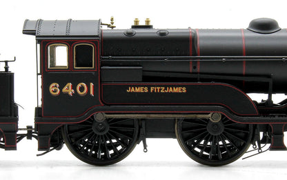 Pre-Owned Class D11/2 'James Fitzjames' LNER Black 4-4-0 Locomotive 6401 - DCC Fitted