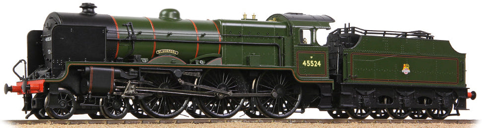 LMS 5XP 'Patriot' with Riveted Fowler Tender 45524 'Blackpool' BR Lined Green (Early Emblem) Steam Locomotive