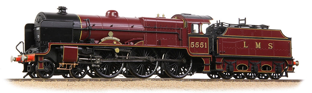 31-215 LMS 5XP 'Patriot' 5551 'The Unknown Warrior' LMS Lined Crimson Steam Locomotive