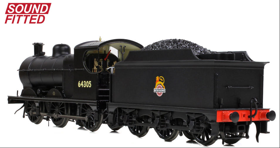 GCR 9J (J11) 64305 BR Black (Early Emblem) Steam Locomotive - DCC Sound