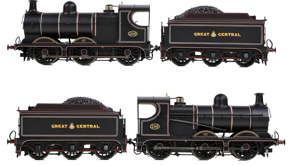 31-322 GCR 9J 295 GCR Lined Black Steam Locomotive