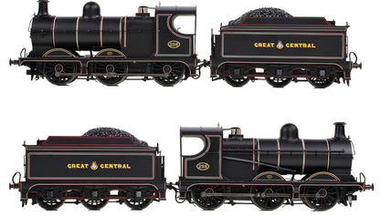 31-322 GCR 9J 295 GCR Lined Black Steam Locomotive