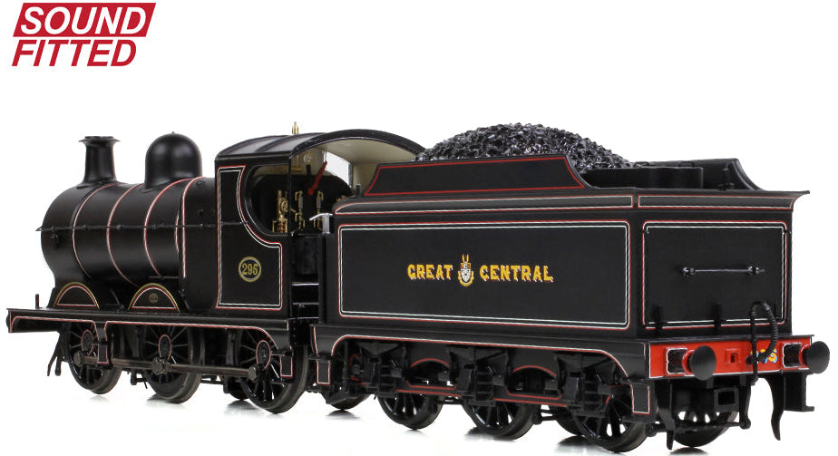 GCR 9J 295 GCR Lined Black Steam Locomotive - DCC Sound