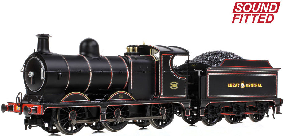 GCR 9J 295 GCR Lined Black Steam Locomotive - DCC Sound