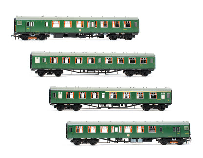 Pre-Owned 4CEP EMU 7128 Late SR Multiple Unit Green With Yellow Warning Panels