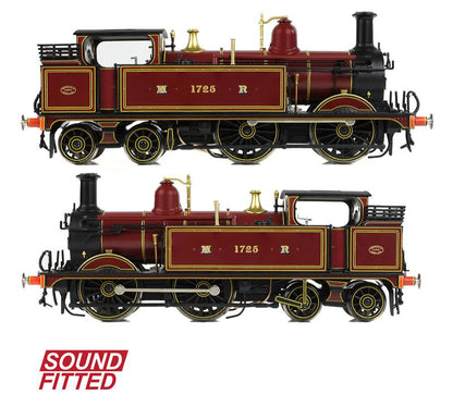 MR 1532 Tank 1725 Midland Railway Crimson Lake Steam Locomotive - DCC Sound