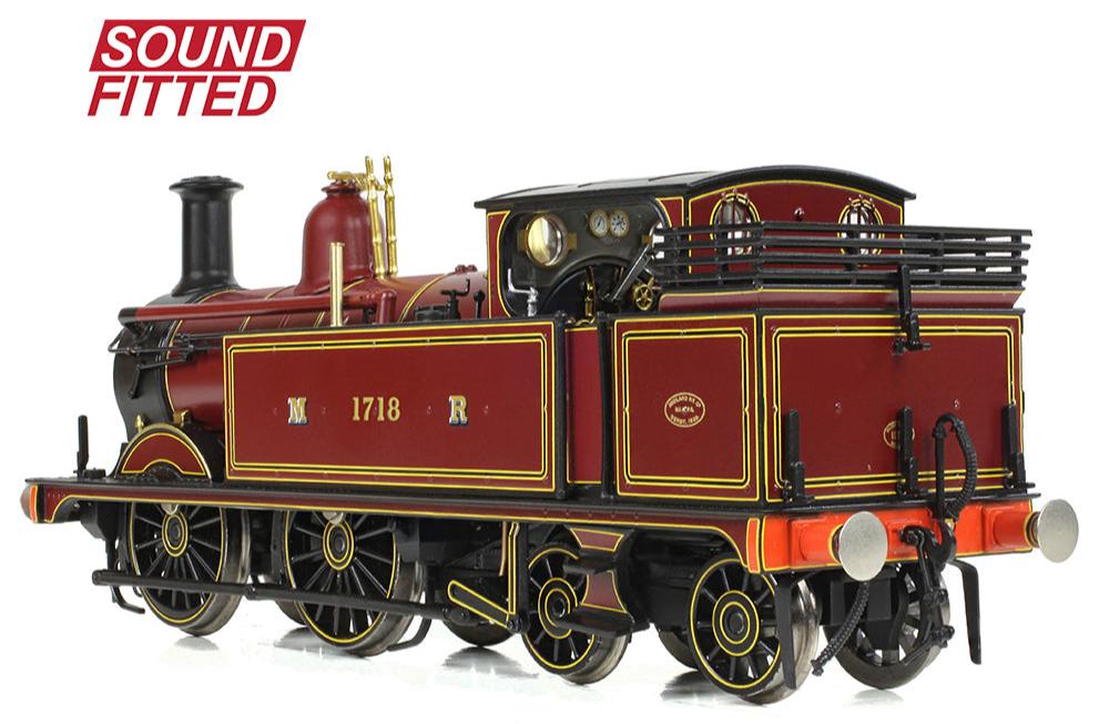 MR 1532 Tank 1718 Midland Railway Crimson Lake Steam Locomotive - DCC Sound