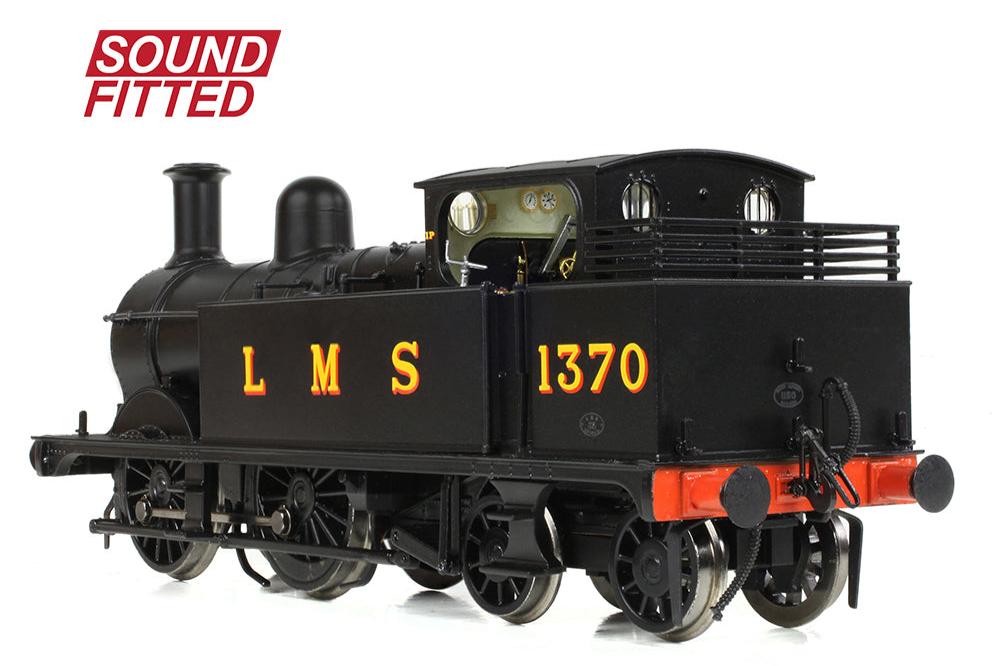 MR 1532 (1P) Tank 1370 LMS Black Steam Locomotive - DCC Sound