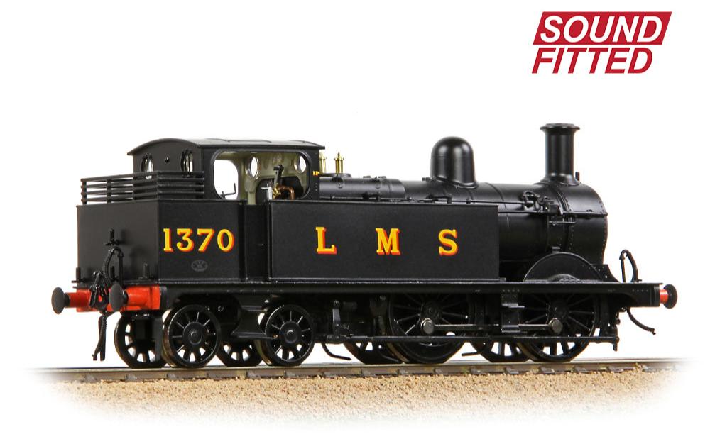 MR 1532 (1P) Tank 1370 LMS Black Steam Locomotive - DCC Sound