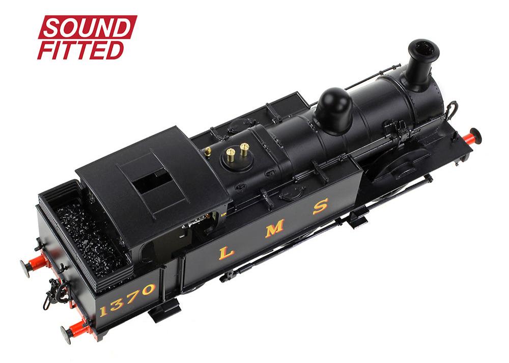 MR 1532 (1P) Tank 1370 LMS Black Steam Locomotive - DCC Sound