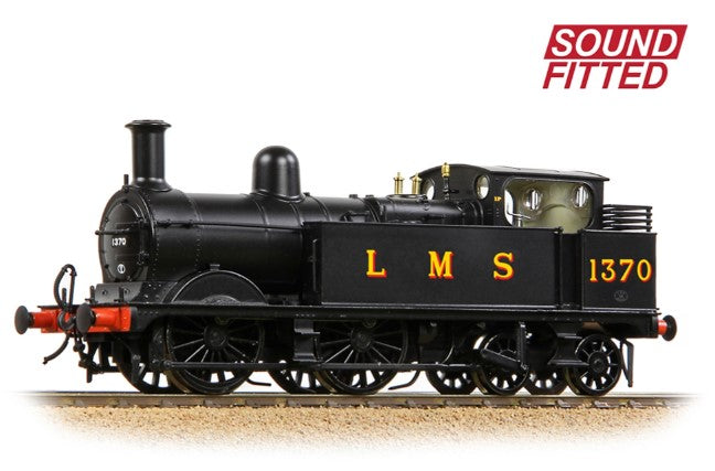 MR 1532 (1P) Tank 1370 LMS Black Steam Locomotive - DCC Sound