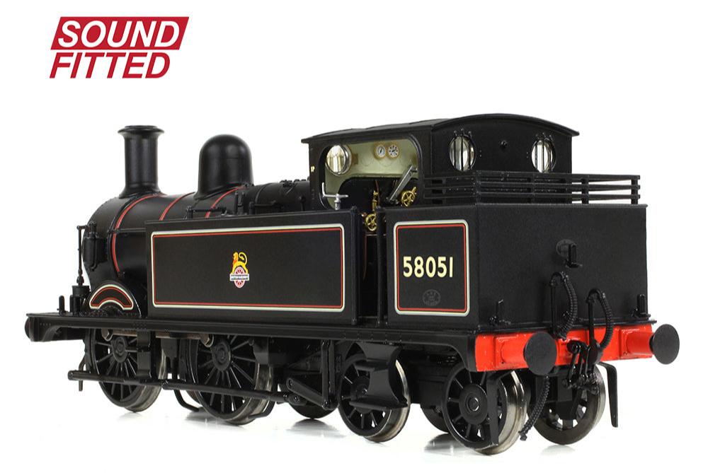 MR 1532 (1P) Tank 58051 BR Lined Black (Early Emblem) Steam Locomotive - DCC Sound