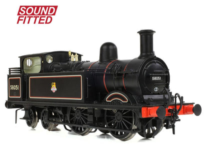 MR 1532 (1P) Tank 58051 BR Lined Black (Early Emblem) Steam Locomotive - DCC Sound