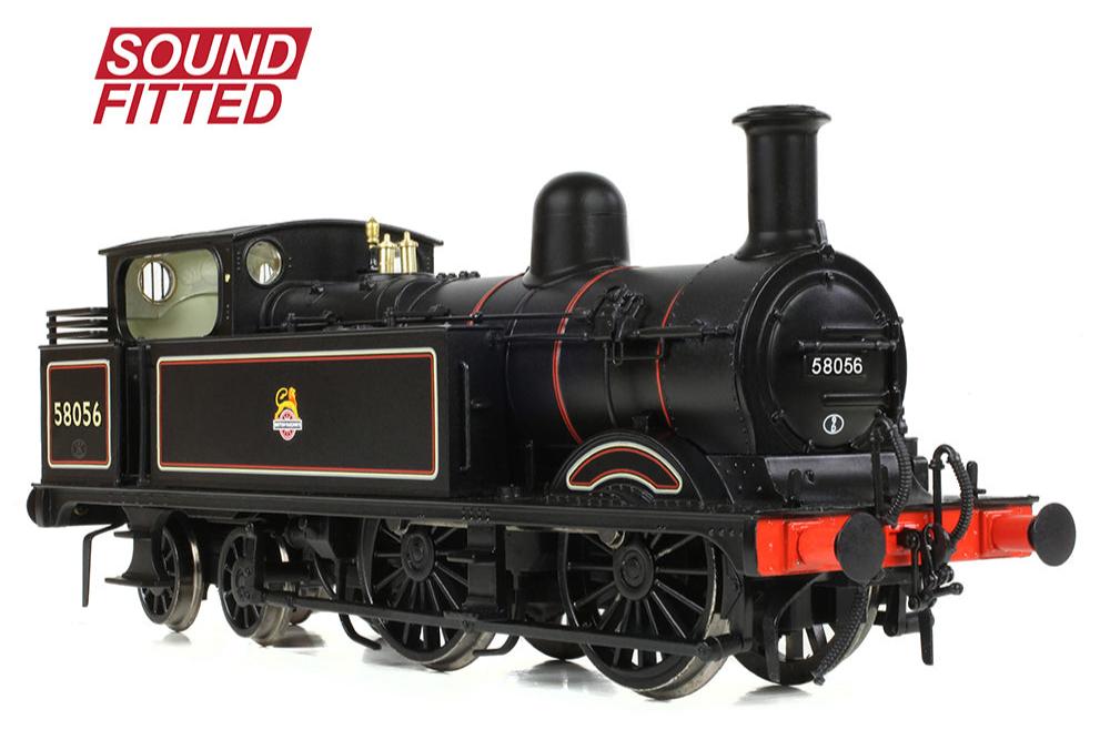 MR 1532 (1P) Tank 58056 BR Lined Black (Early Emblem) Steam Locomotive - DCC Sound