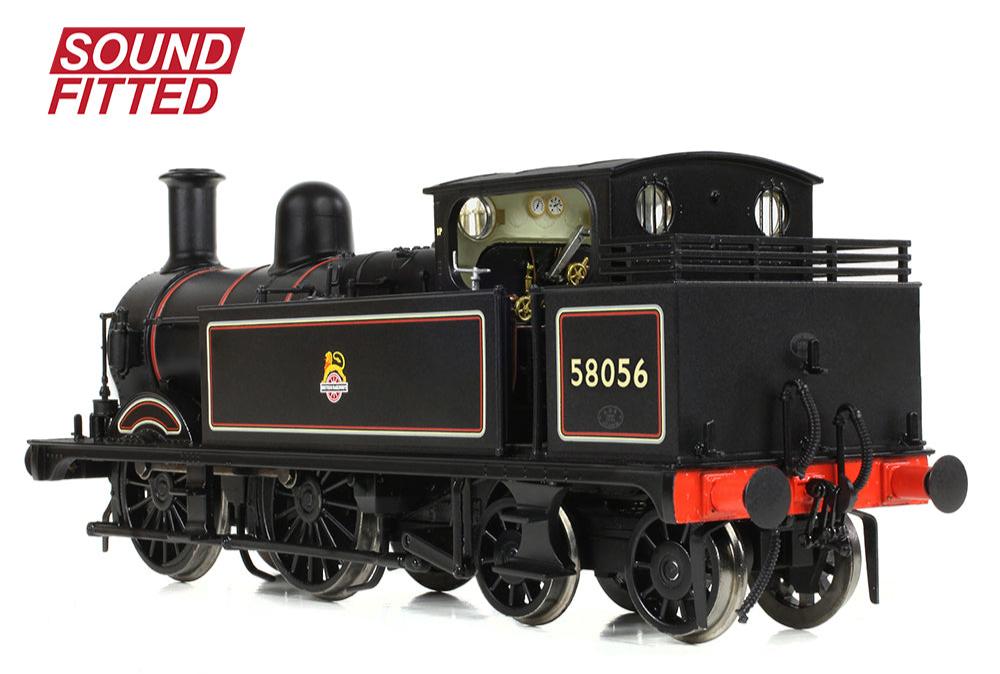 MR 1532 (1P) Tank 58056 BR Lined Black (Early Emblem) Steam Locomotive - DCC Sound