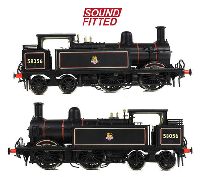 MR 1532 (1P) Tank 58056 BR Lined Black (Early Emblem) Steam Locomotive - DCC Sound