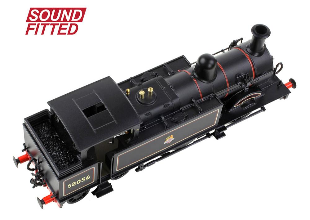 MR 1532 (1P) Tank 58056 BR Lined Black (Early Emblem) Steam Locomotive - DCC Sound