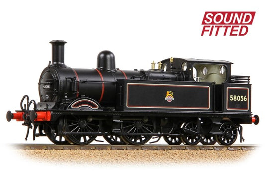 MR 1532 (1P) Tank 58056 BR Lined Black (Early Emblem) Steam Locomotive - DCC Sound