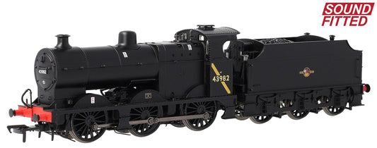 31-884ASF MR 3835 (4F) with Fowler Tender 43982 BR Black (Late Crest) Steam Locomotive - DCC Sound