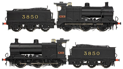 31-885 MR 3835 (4F) with Johnson-Deeley Tender 3850 LMS Black (MR Numerals) Steam Locomotive