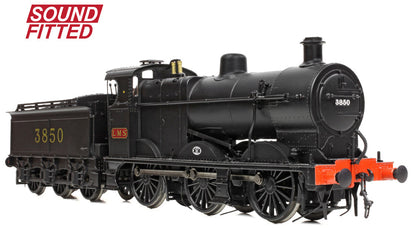 MR 3835 (4F) with Johnson-Deeley Tender 3850 LMS Black (MR Numerals) Steam Locomotive - DCC Sound