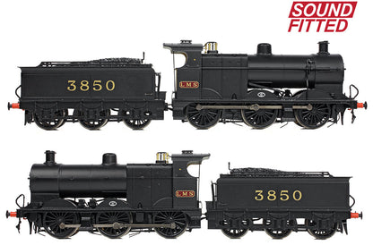 MR 3835 (4F) with Johnson-Deeley Tender 3850 LMS Black (MR Numerals) Steam Locomotive - DCC Sound