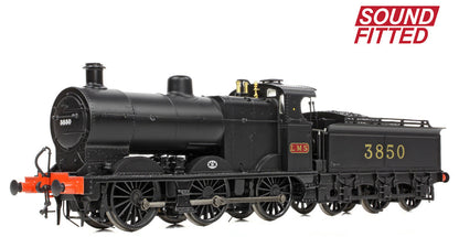 MR 3835 (4F) with Johnson-Deeley Tender 3850 LMS Black (MR Numerals) Steam Locomotive - DCC Sound