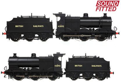 MR 3835 (4F) with Fowler Tender 43892 BR Black (British Railways) Steam Locomotive - DCC Sound