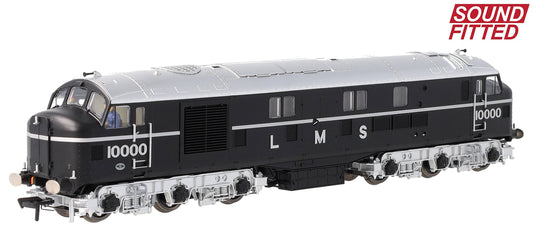 31-999ZSF LMS 10000 Black & Chrome With LMS Lettering Diesel Locomotive - DCC Sound