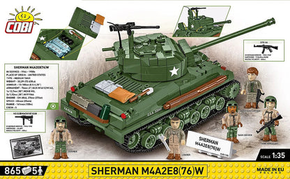 Sherman M4A2E8(76) WWII (880 pcs) Model Kit