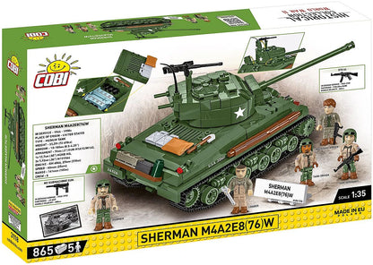 Sherman M4A2E8(76) WWII (880 pcs) Model Kit