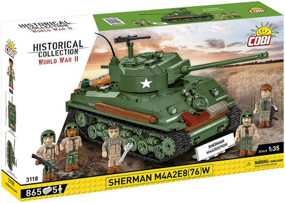 Sherman M4A2E8(76) WWII (880 pcs) Model Kit