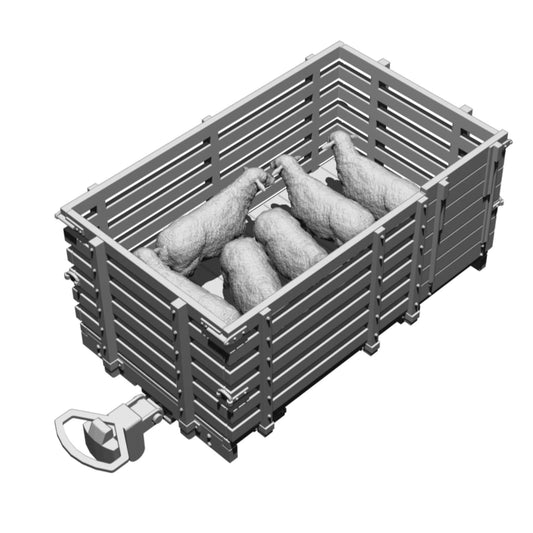 31204-043 O Gauge Livestock Wagon Sheep x6