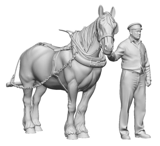 31305-076 OO Gauge - Pets, Wildlife & Livestock - Shunting Pony and Shunter
