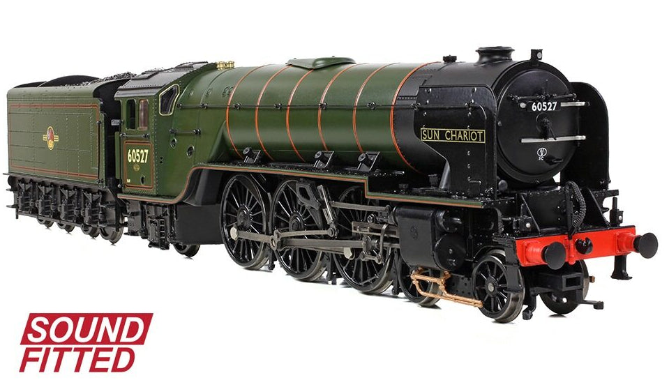 31-528BSF LNER Peppercorn A2 60527 'Sun Chariot' BR Lined Green (Late Crest) Steam Locomotive - DCC Sound