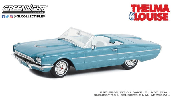 Greenlight 1:43 1966 Ford Thunderbird Convertible 'Thelma & Louise' Diecast (Hollywood Series)