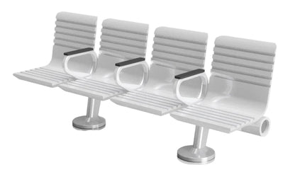 OO Gauge Modern Benches (Pack of 3) - Unpainted