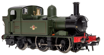 4S-006-022S 14XX Class 0-4-2 1426 BR Green Lined Late Emblem Steam Locomotive - DCC Sound