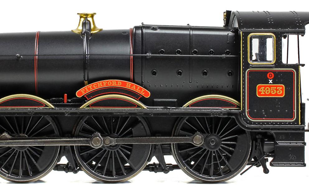 GWR 49XX 'Hall' 4953 'Pitchford Hall' BR Lined Black (Early Emblem) Steam Locomotive