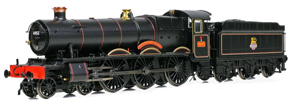 GWR 49XX 'Hall' 4953 'Pitchford Hall' BR Lined Black (Early Emblem) Steam Locomotive