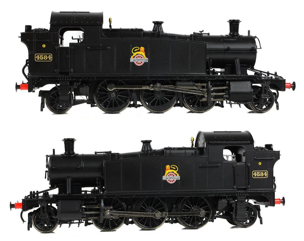 GWR 4575 Prairie Tank 4584 BR Black (Early Emblem) Steam Locomotive