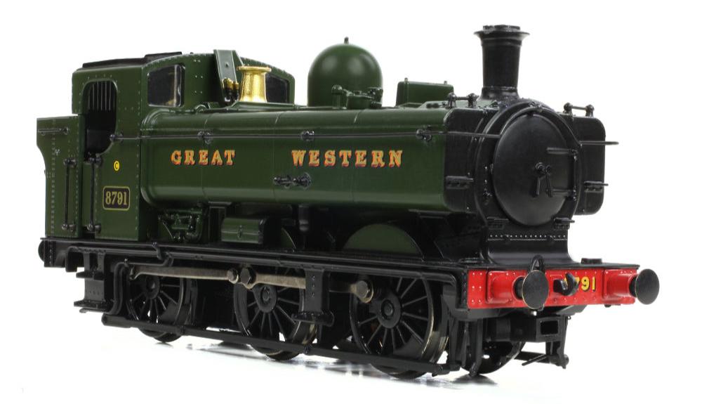 GWR 8750 Pannier Tank 8791 GWR Green (Great Western) Steam Locomotive