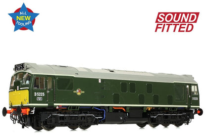 Class 25/1 D5225 BR Green (Small Yellow Panels) Diesel Locomotive - DCC Sound