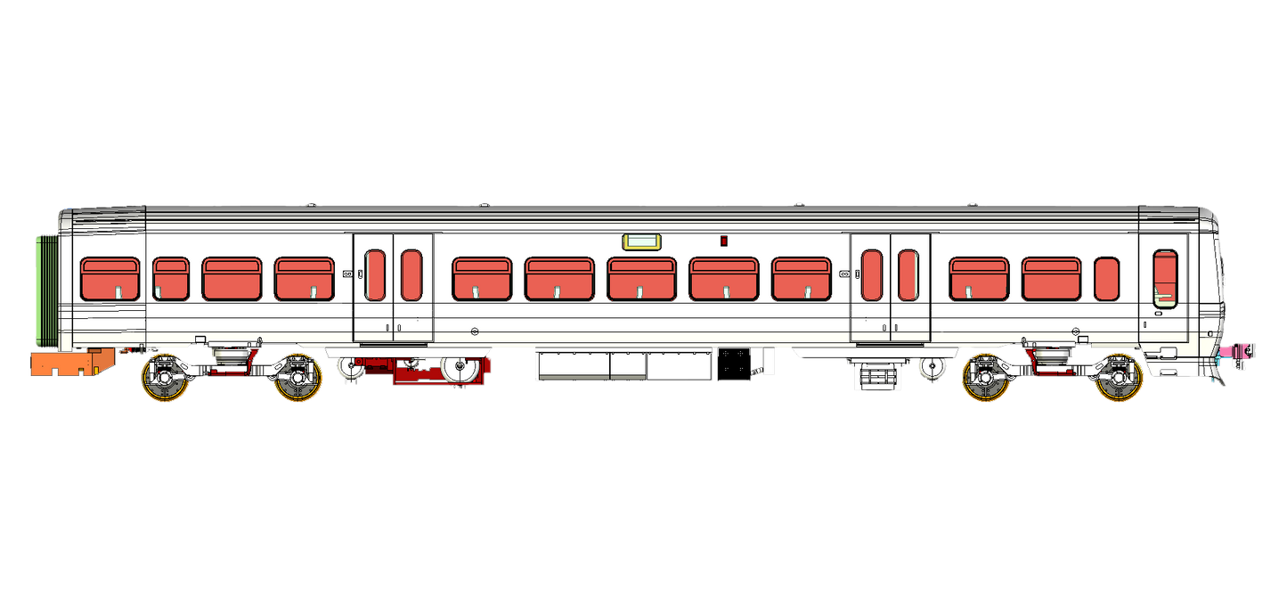 Class 323 First North Western “Barbie” with Northern branding 3 Car EMU Set - DCC Sound Fitted