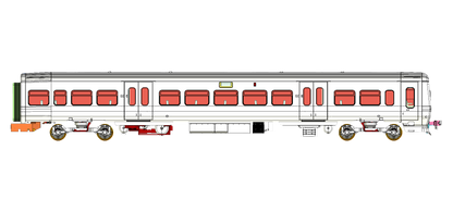 Class 323 First North Western “Barbie” with Northern branding 3 Car EMU Set - DCC Sound Fitted