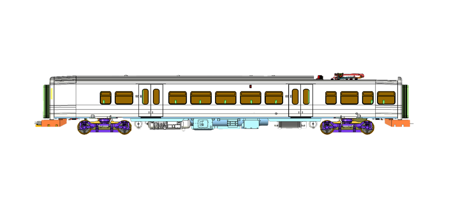 Class 323 323225 Northern New – White / Blue 3 Car EMU Set - DCC Fitted