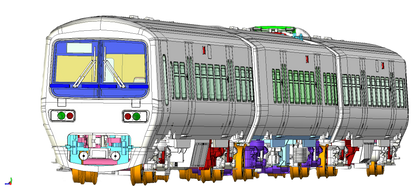 Class 323 323203 Regional Railways Centro 3 Car EMU Set